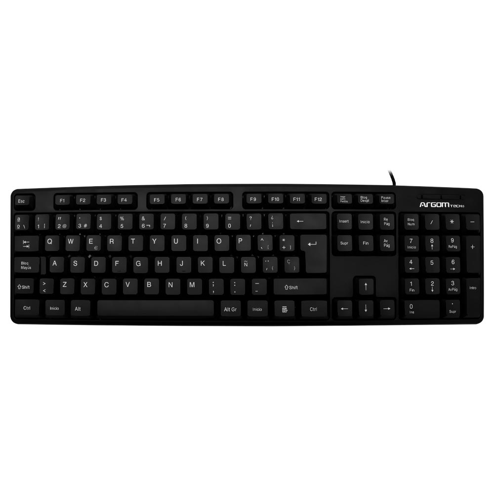 Teclado + Mouse ArgomTech KB-7418 USB / Espanhol - Preto