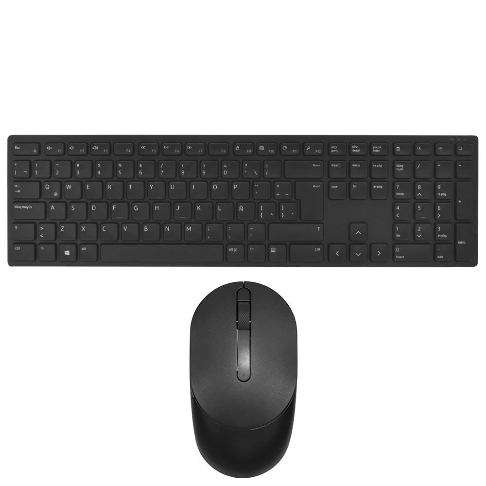 Teclado + Mouse Dell KM5221W Wireless / Espanhol - Preto (KM5221WBKB-LTN)