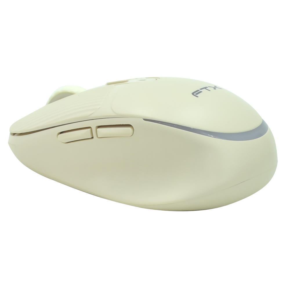 Teclado + Mouse FTX GK02 Wireless / Espanhol - Gold / Beige