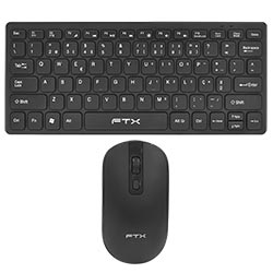 Teclado + Mouse FTX GK03 Wireless / Português - Preto