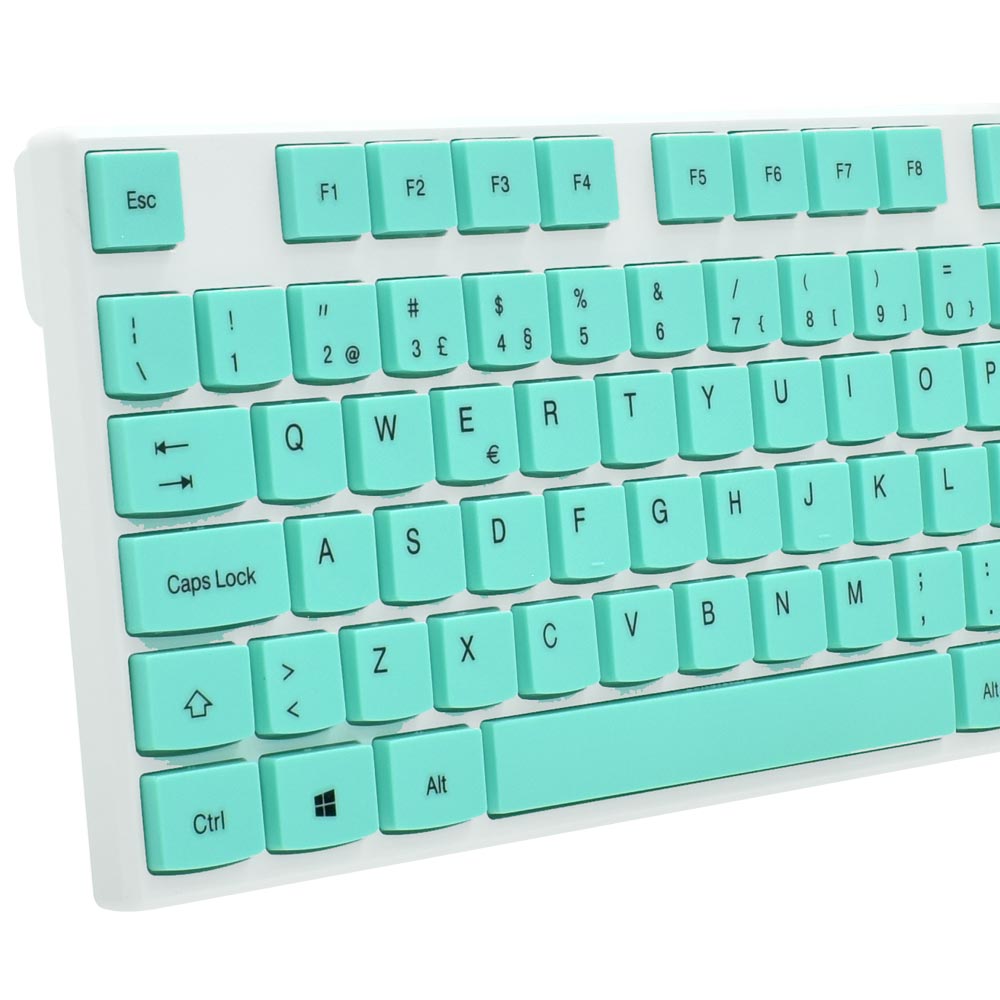 Teclado + Mouse FTX GK600 Wireless / Português - Branco / Verde