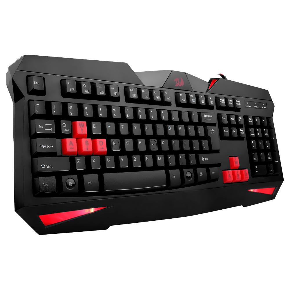 Teclado + Mouse Gamer Redragon Essentials S101-2 USB / Inglês - Preto