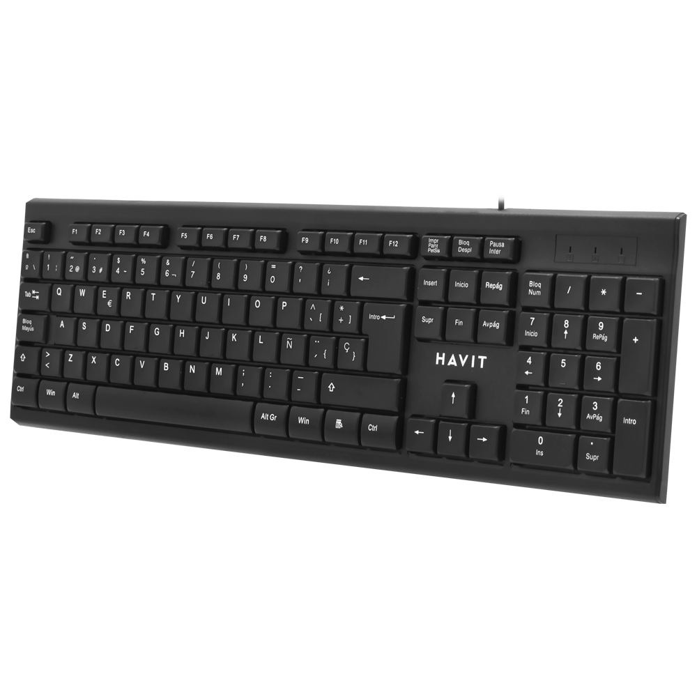 Teclado + Mouse Havit KB247CM-SP USB / Espanhol - Preto