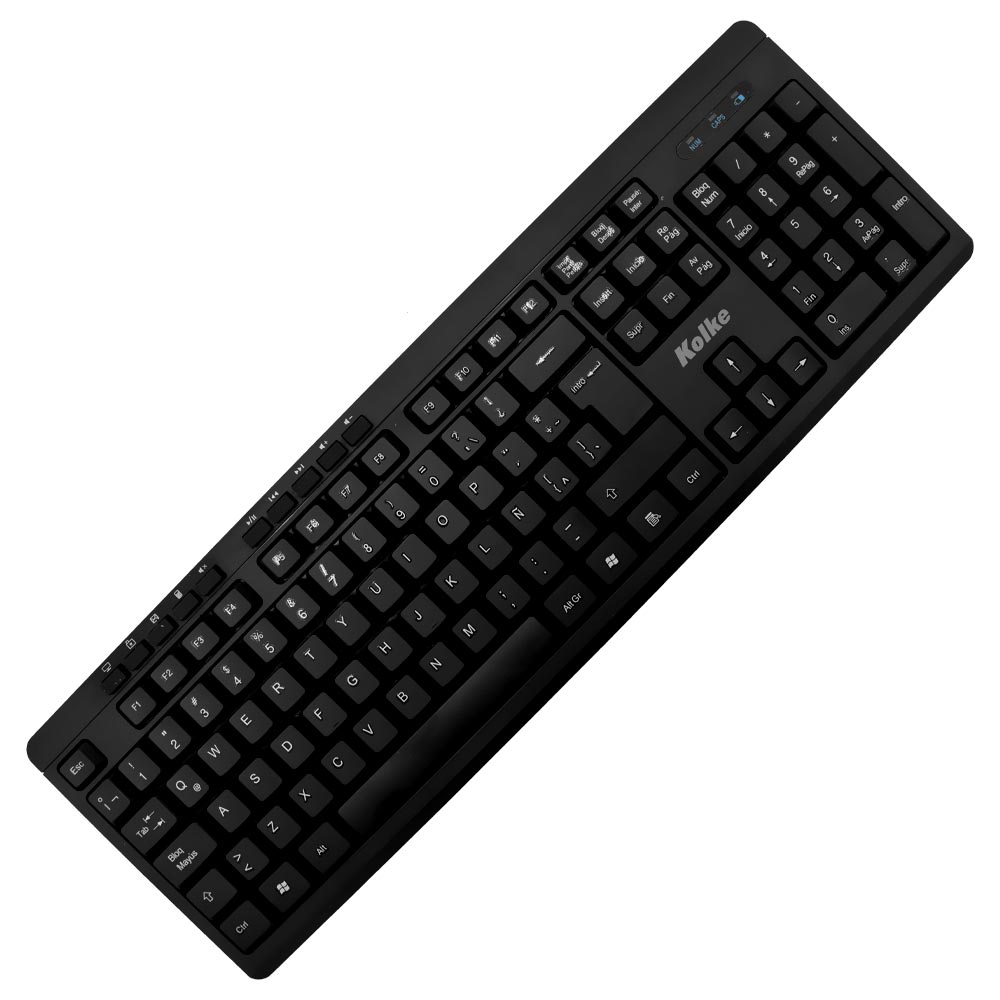 Teclado + Mouse Kolke KEK-195 Wireless / Espanhol - Preto