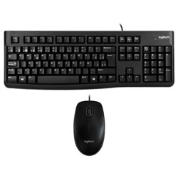 Teclado + Mouse Logitech MK120 USB / Espanhol - Preto (920-004428)