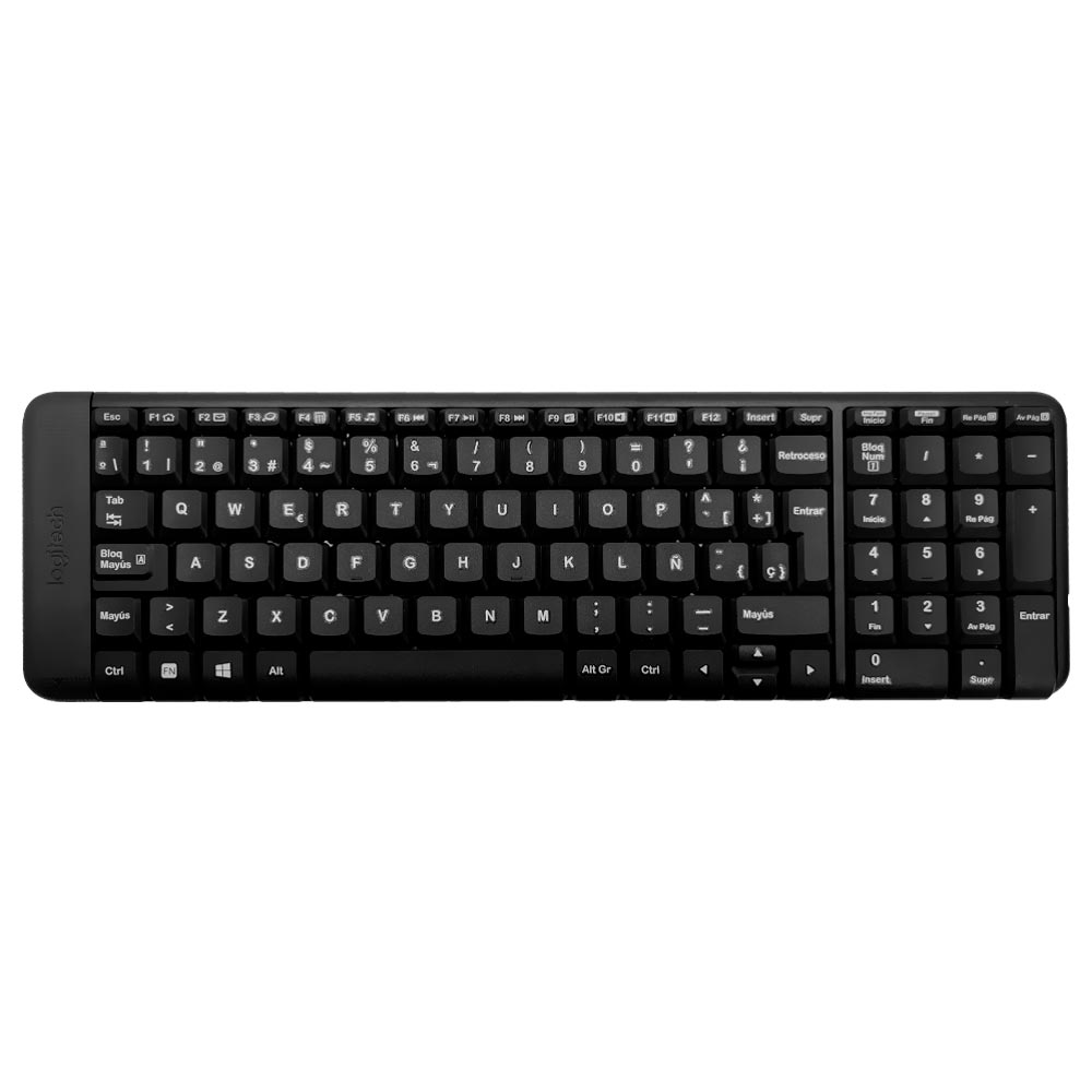Teclado + Mouse Logitech MK220 Wireless / Espanhol - Preto (920-004430)