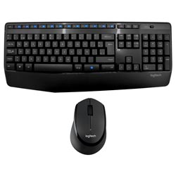 Teclado + Mouse Logitech MK345 Wireless / Espanhol - Preto (920-007820)