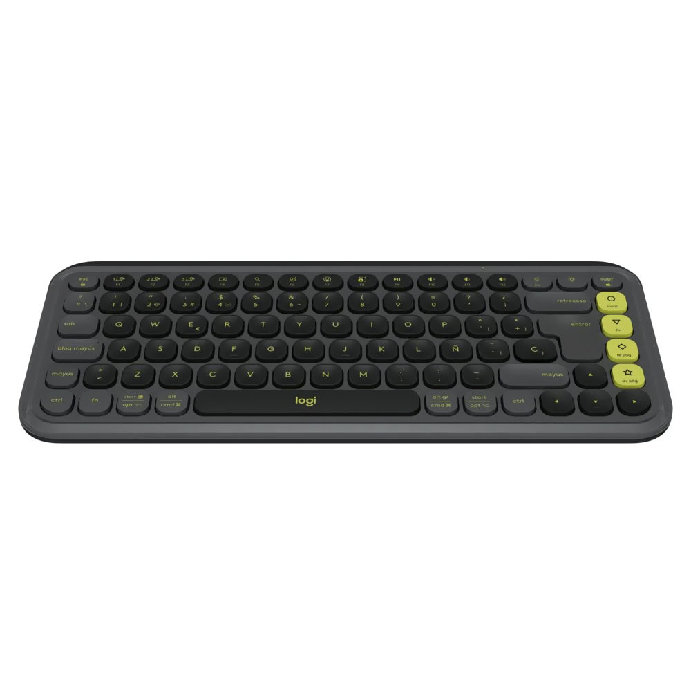 Teclado + Mouse Logitech Pop Icon Combo Bluetooth / Espanhol - Cinza (920-013052)
