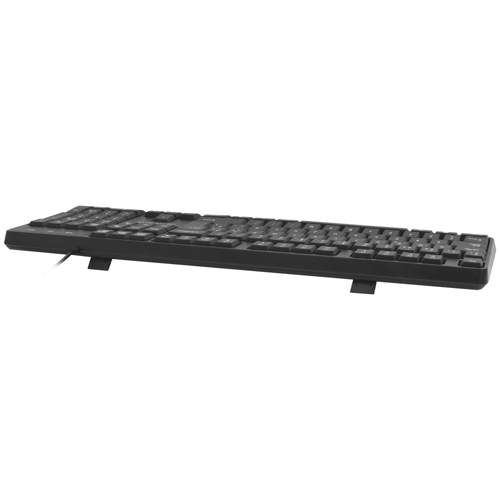 Teclado + Mouse Macrovip MV-MK100UB-SP USB / Espanhol - Preto