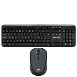 Teclado + Mouse Macrovip MV-MK300WB-BR Wireless / Português - Preto