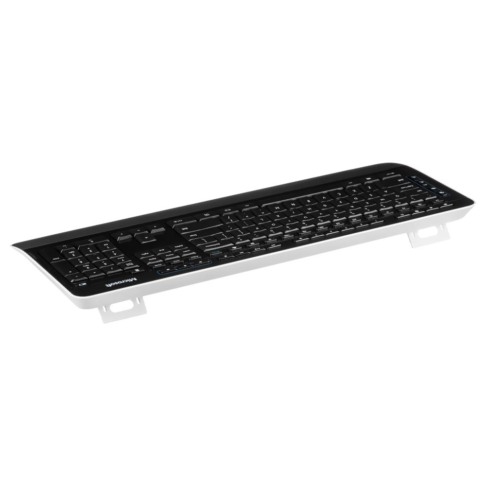 Teclado + Mouse Microsoft 3050 Wireless / Inglês - Preto / Branco (PP3-00001)