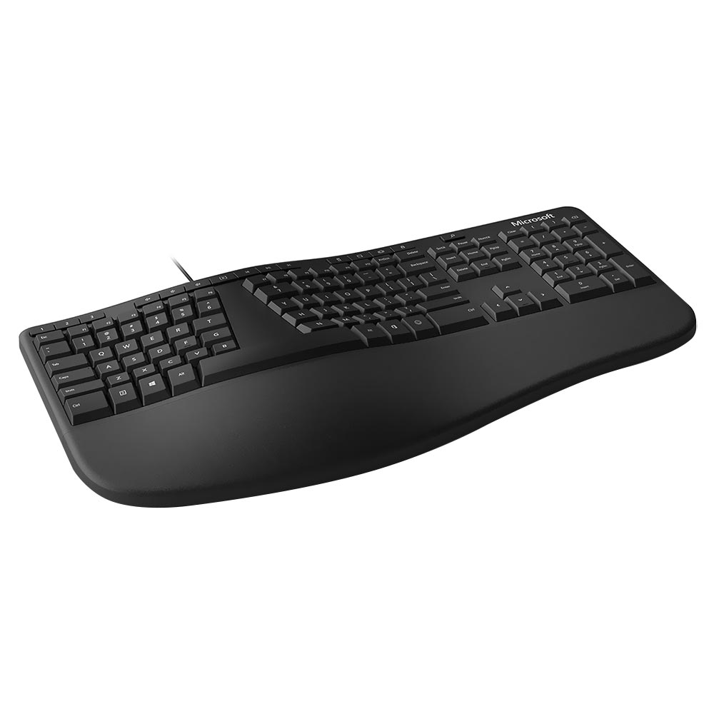 Teclado + Mouse Microsoft RJY-00001 Ergonomic USB / Inglês - Preto