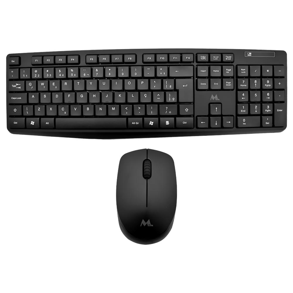 Teclado + Mouse Mtek KM5239 Wireless / Português - Preto