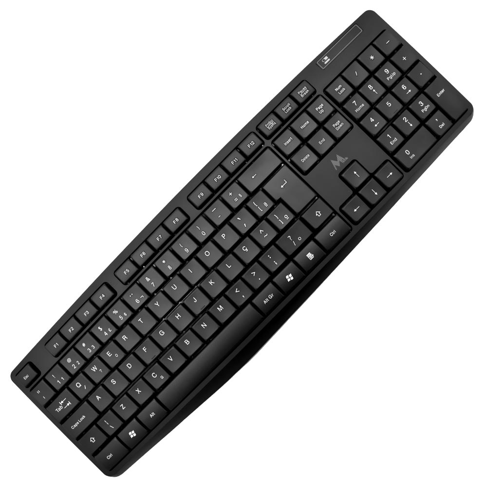 Teclado + Mouse Mtek KM5239 Wireless / Português - Preto