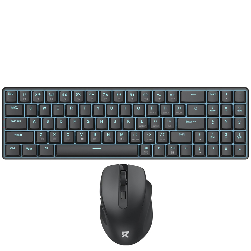 Teclado + Mouse Redragon BS-8773 Wireless / Inglês - Preto