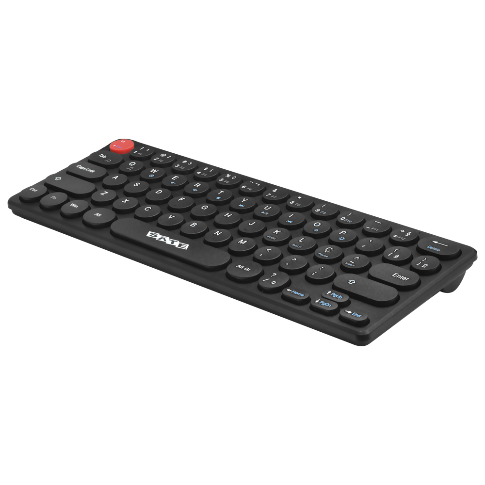 Teclado + Mouse Satellite AK-6011G Mini Wireless / Português - Preto
