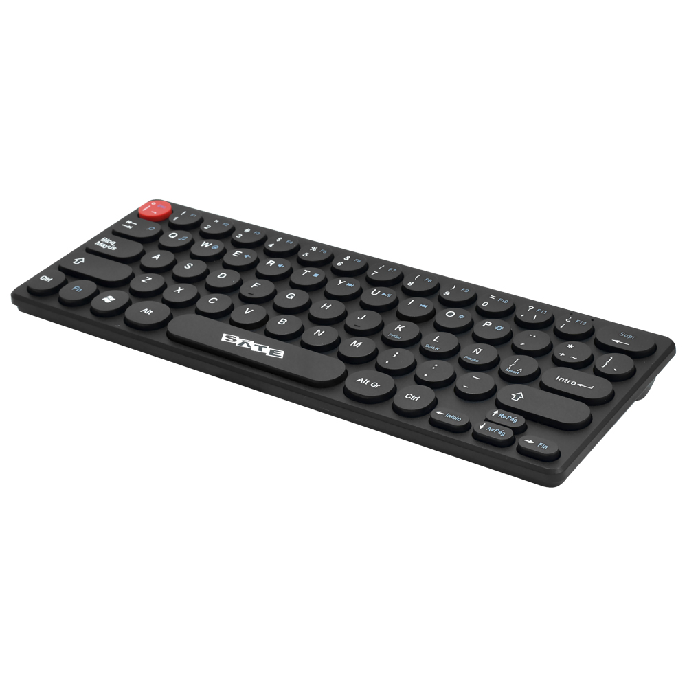 Teclado + Mouse Satellite AK-6012G Mini Wireless / Espanhol - Preto