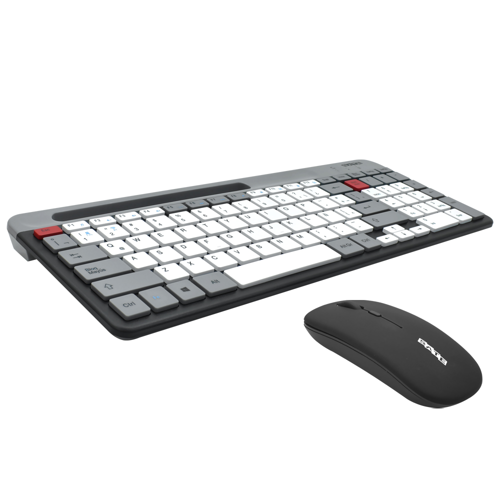 Teclado + Mouse Satellite AK-621G BT Wireless / Português - Cinza / Preto