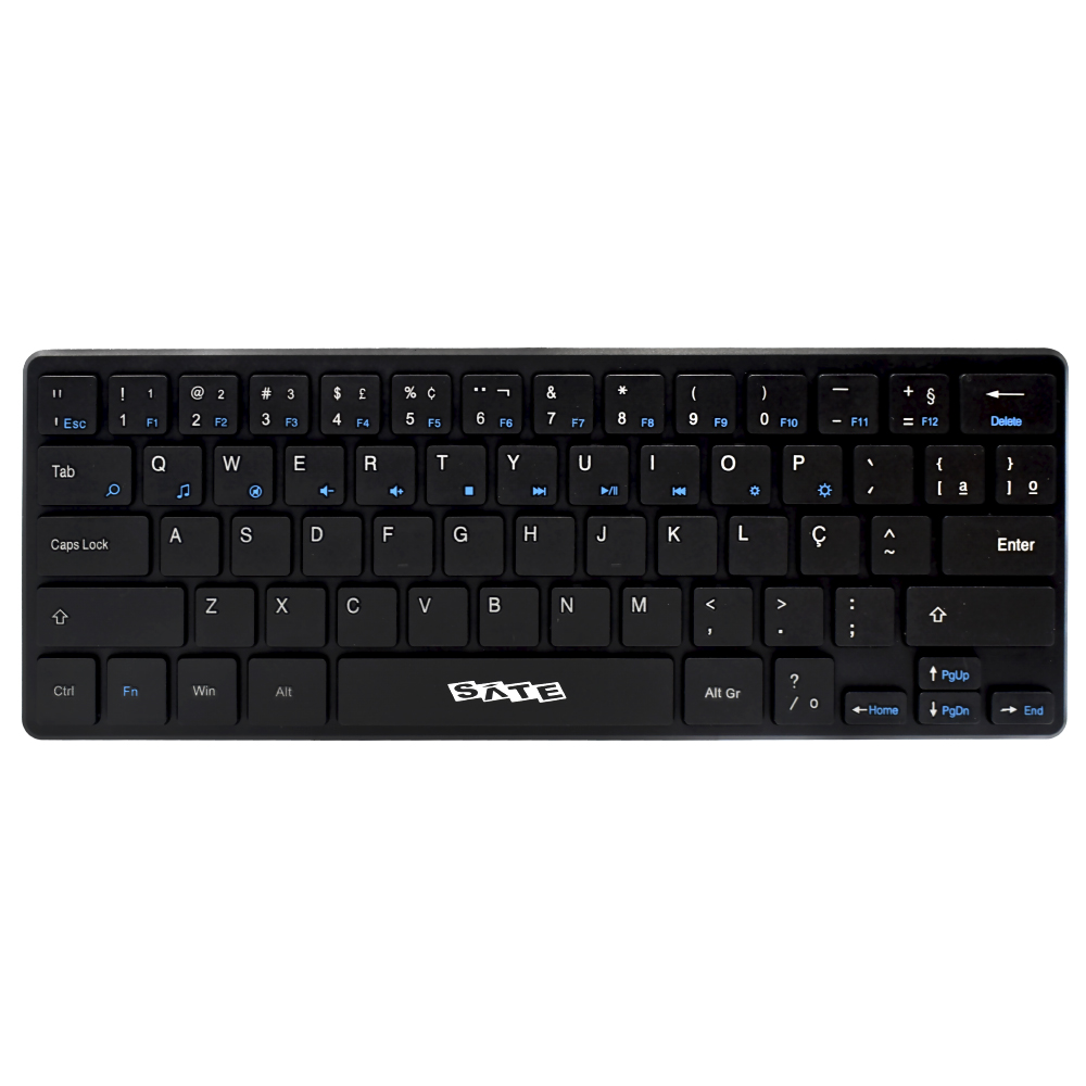 Teclado + Mouse Satellite AK-731G Mini Wireless / Português - Preto