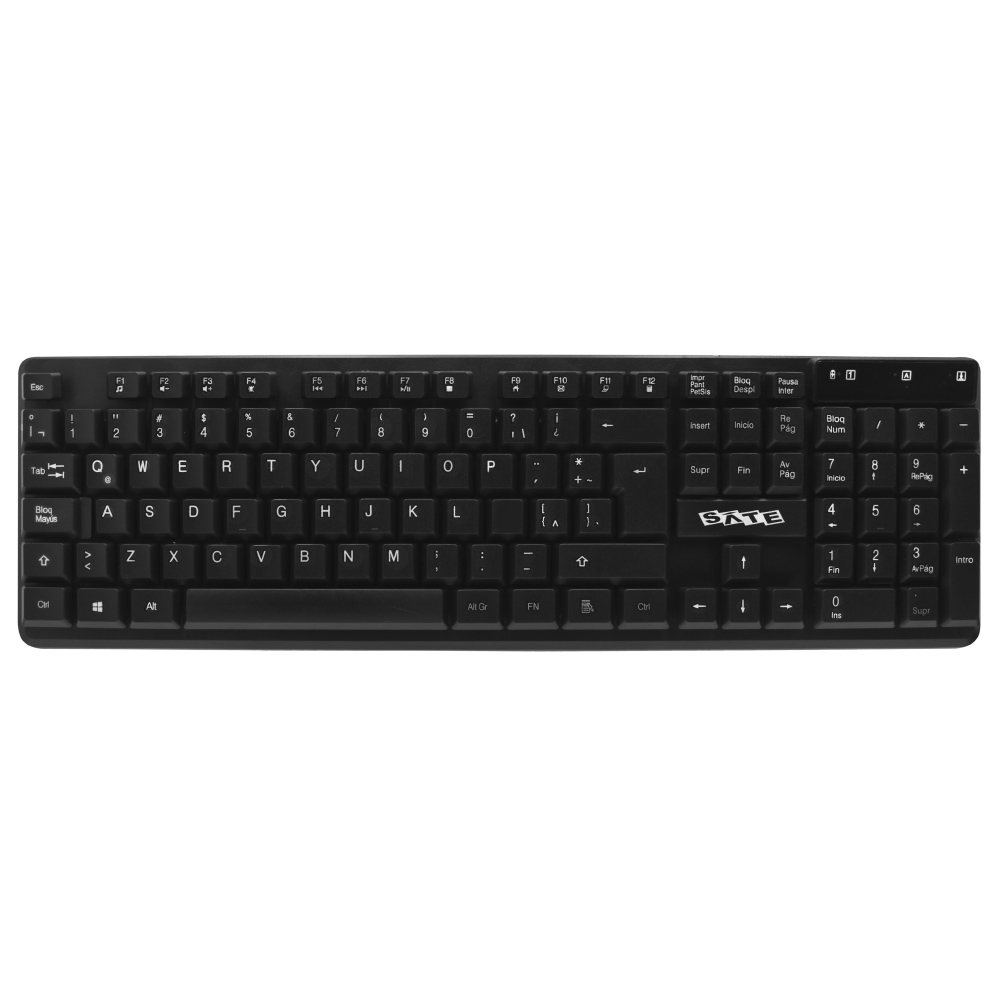 Teclado + Mouse Satellite AK-741G Wireless / Português - Preto