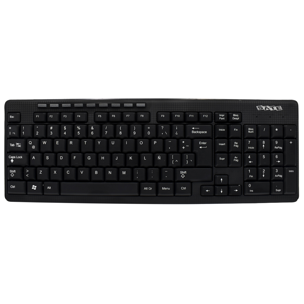 Teclado + Mouse Satellite AK-752G Wireless / Espanhol - Preto