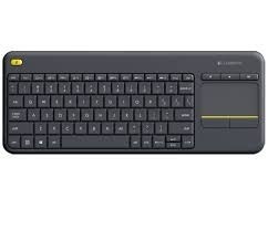 Teclado + Touchpad Logitech K400 Plus Wireless / Espanhol - Preto (920-007123)
