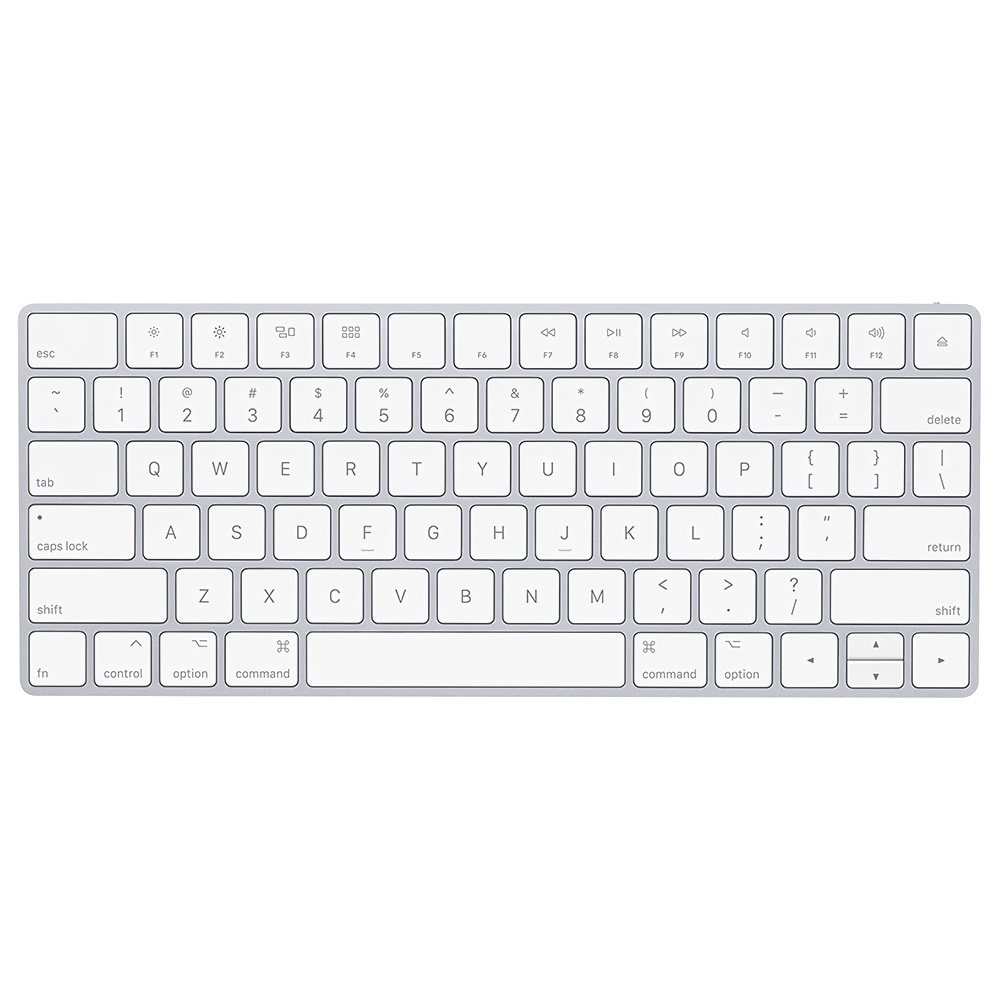Teclado Apple Magic MLA22LL/A Wireless / Inglês  - Branco