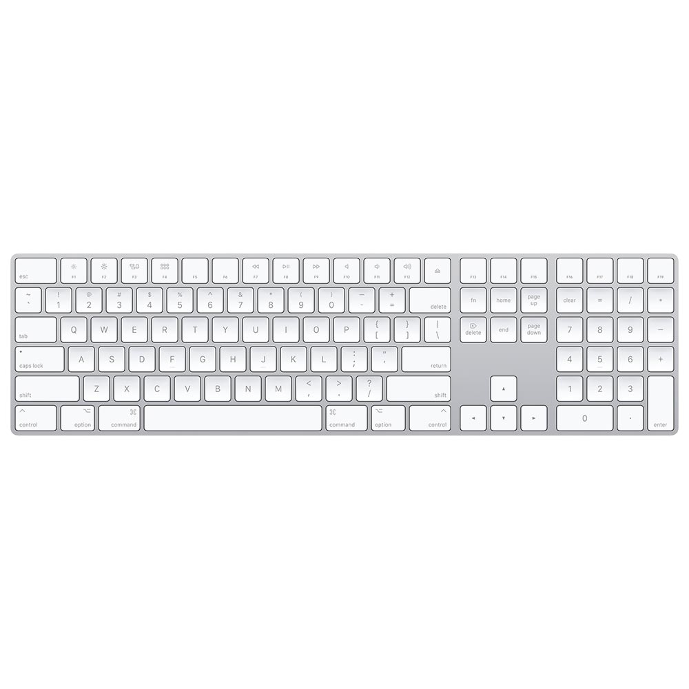 Teclado Apple Magic MQ052LL/A / Wireless / Bluetooth - Inglês - Branco