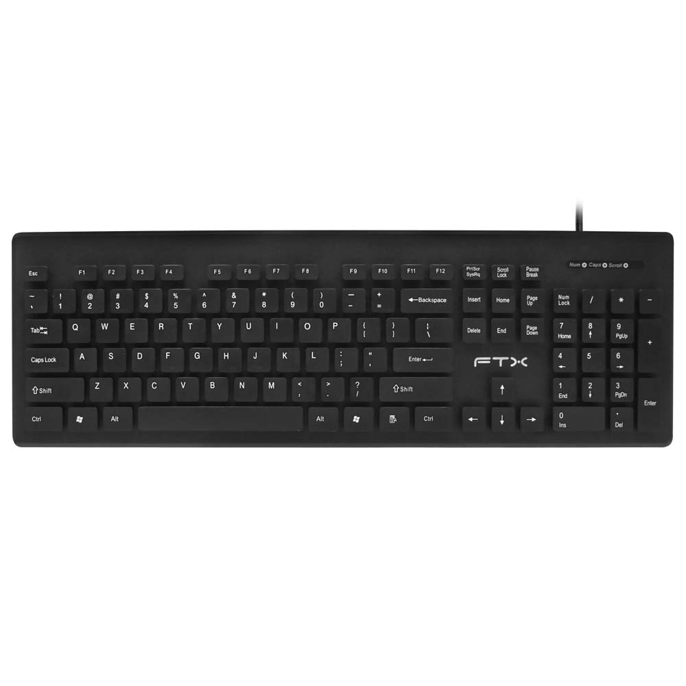 Teclado FTX FTXK100E USB / Inglês - Preto