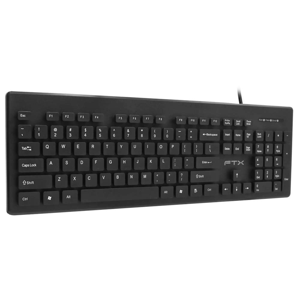 Teclado FTX FTXK100E USB / Inglês - Preto