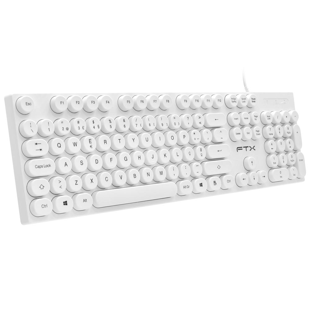 Teclado FTX K22 USB / Português - Branco