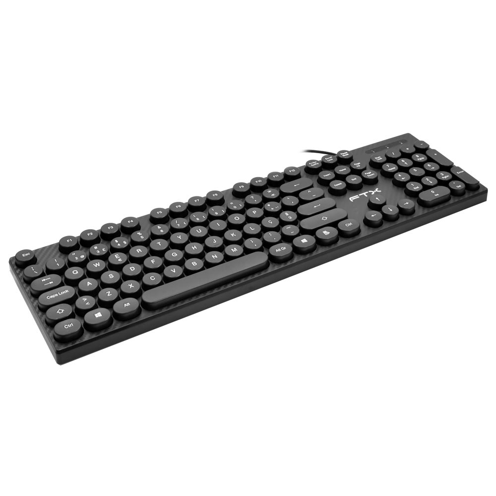 Teclado FTX K22 USB / Português - Preto