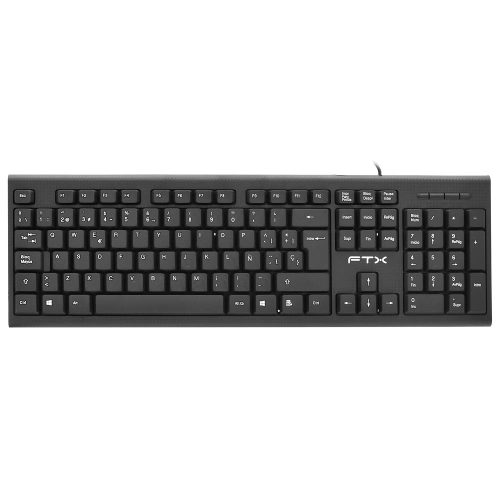 Teclado FTX K4 USB / Espanhol - Preto