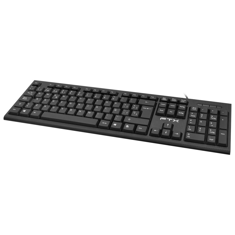 Teclado FTX K4 USB / Espanhol - Preto