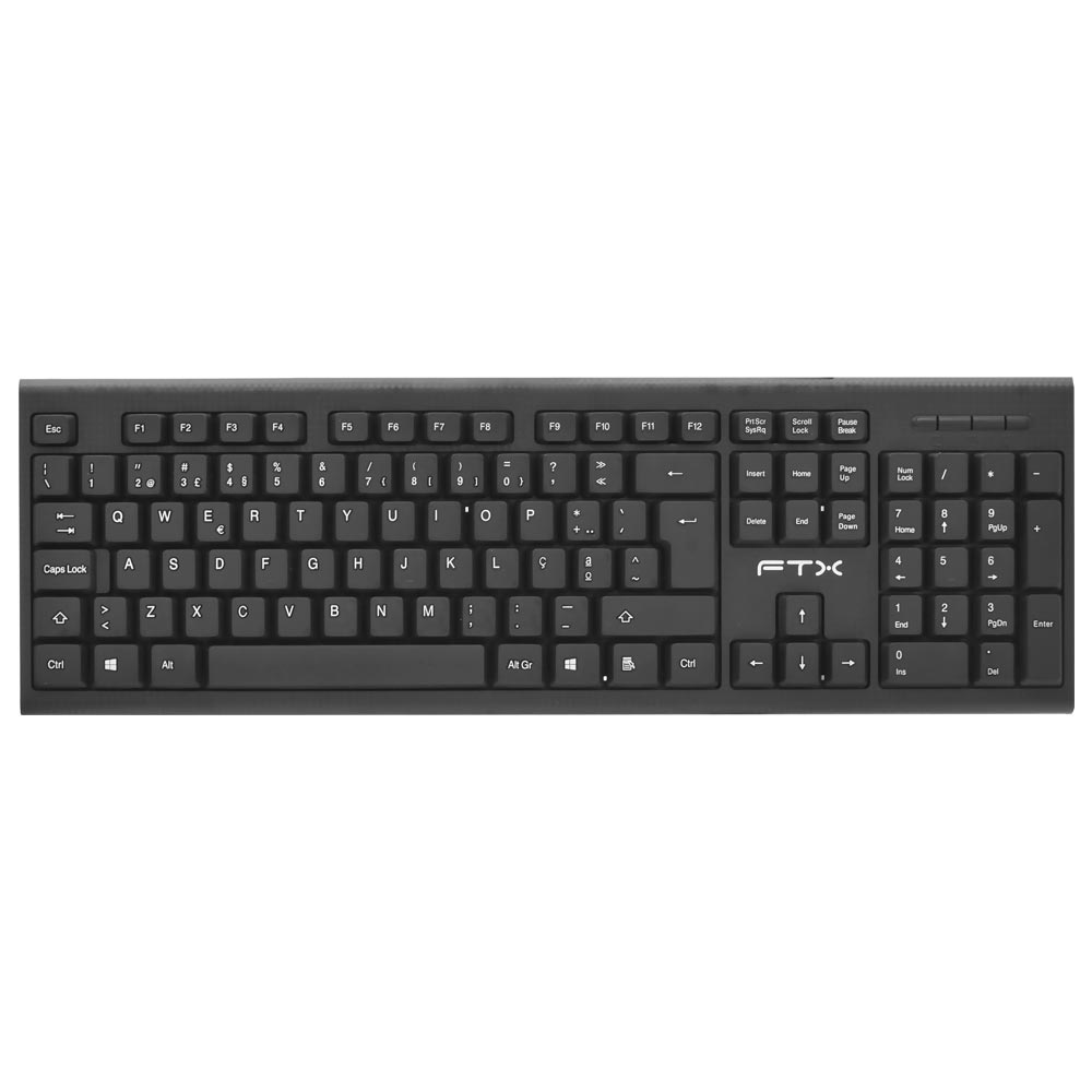 Teclado FTX K4 USB / Português - Preto