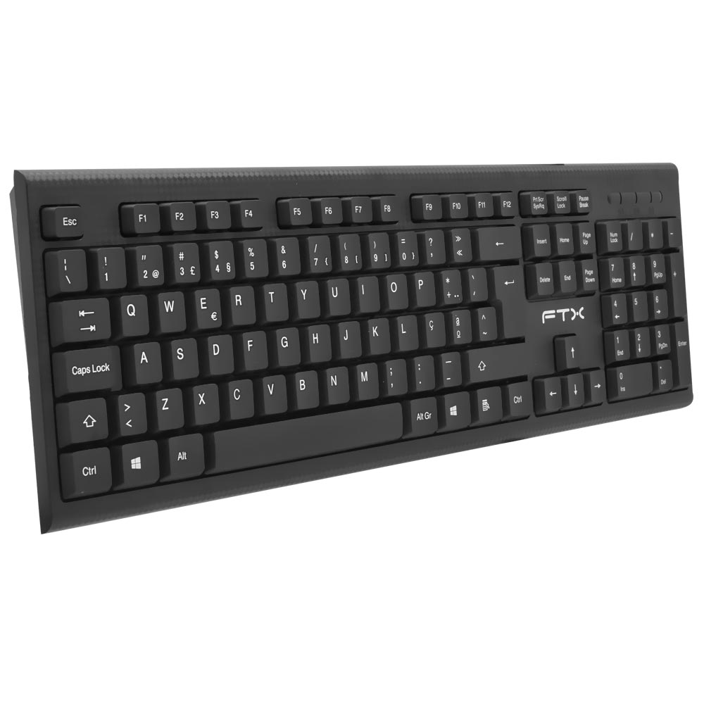 Teclado FTX K4 USB / Português - Preto