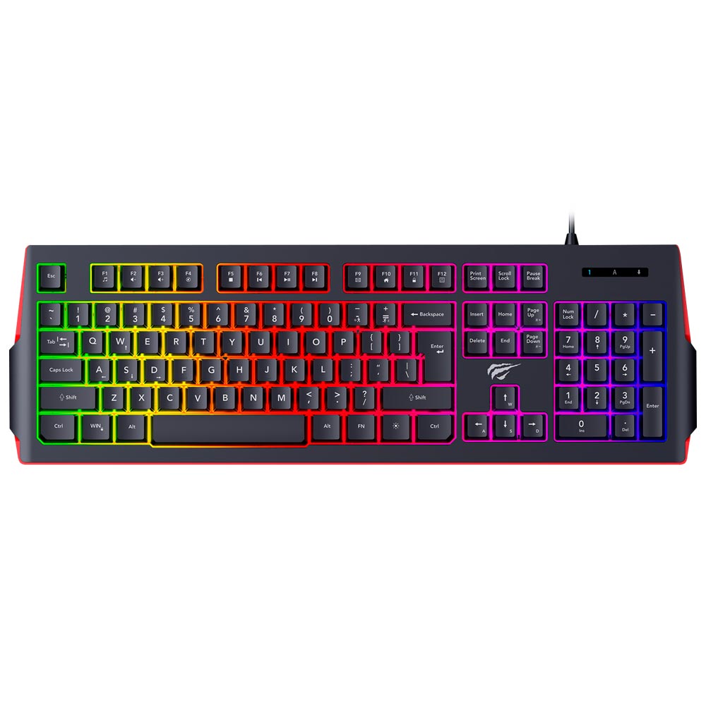 Teclado Gamer Havit Gamenote HV-KB866L USB / RGB / Inglês - Preto