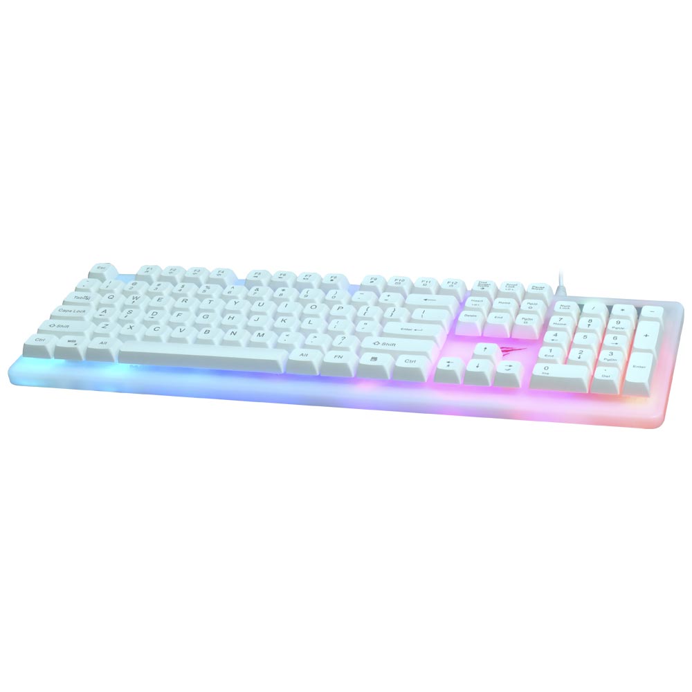 Teclado Gamer Havit Gamenote HV-KB876L USB / RGB / Inglês - Branco