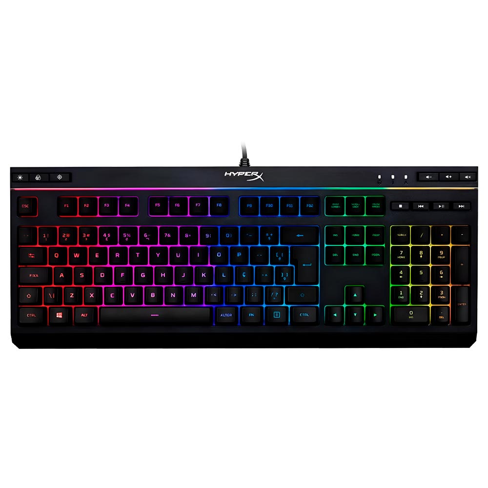 Teclado Gamer Hyperx Alloy Core USB / RGB / Português - Preto (HX-KB5ME2-BR)