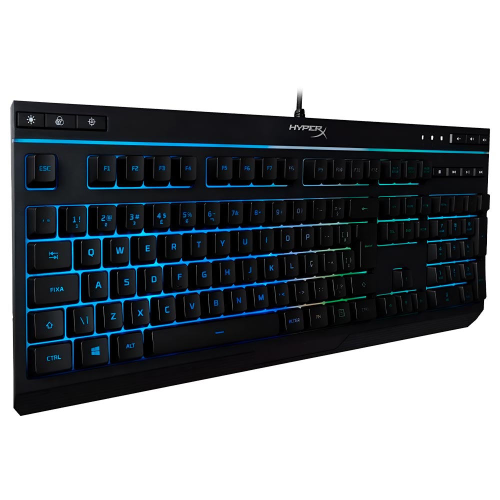 Teclado Gamer Hyperx Alloy Core USB / RGB / Português - Preto (HX-KB5ME2-BR)