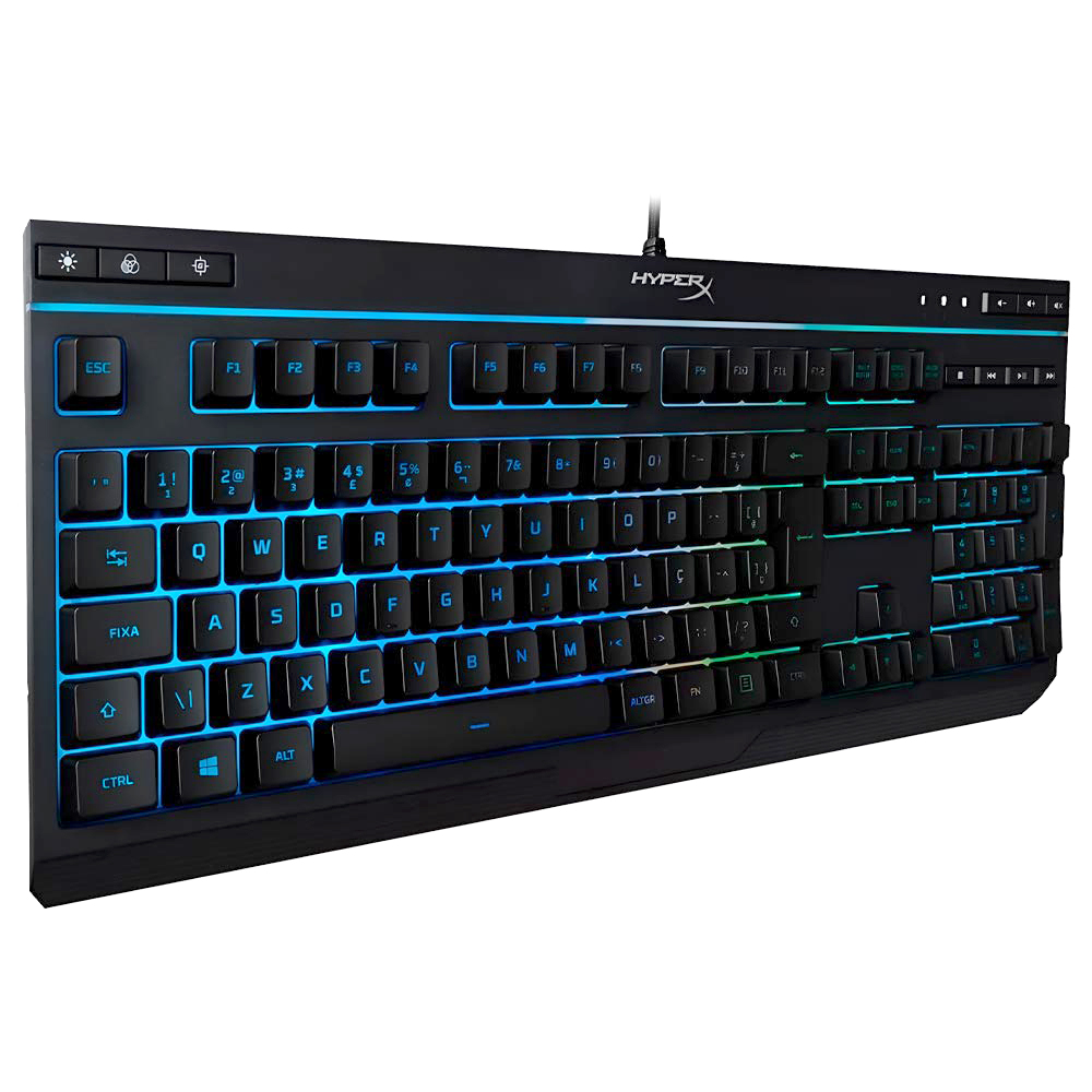 Teclado Gamer Hyperx Alloy Core USB / RGB / Português - Preto (HX-KB5ME2-BR)