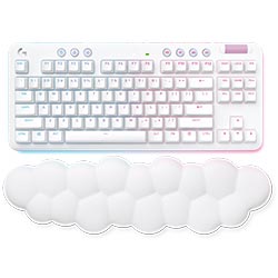 Teclado Gamer Logitech G715 LightSpeed Wireless / Brown / RGB / Inglês - Branco (920-010453)