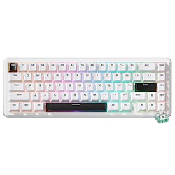 Teclado Gamer Magnético Attack Shark X65HE USB / RGB / Inglês - Branco