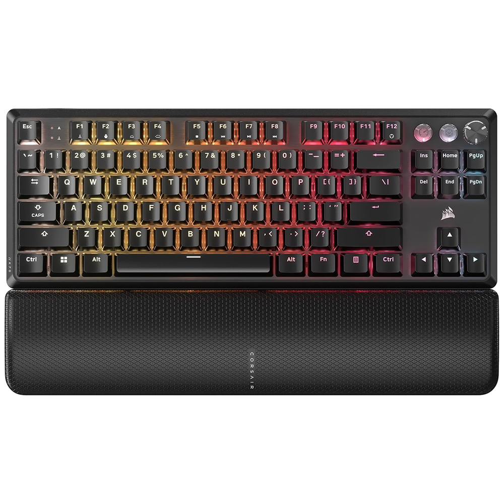Teclado Gamer Magnético Corsair K70 TKL USB / RGB / MGX Blue / Inglês - Preto (CH-911911G-NA)