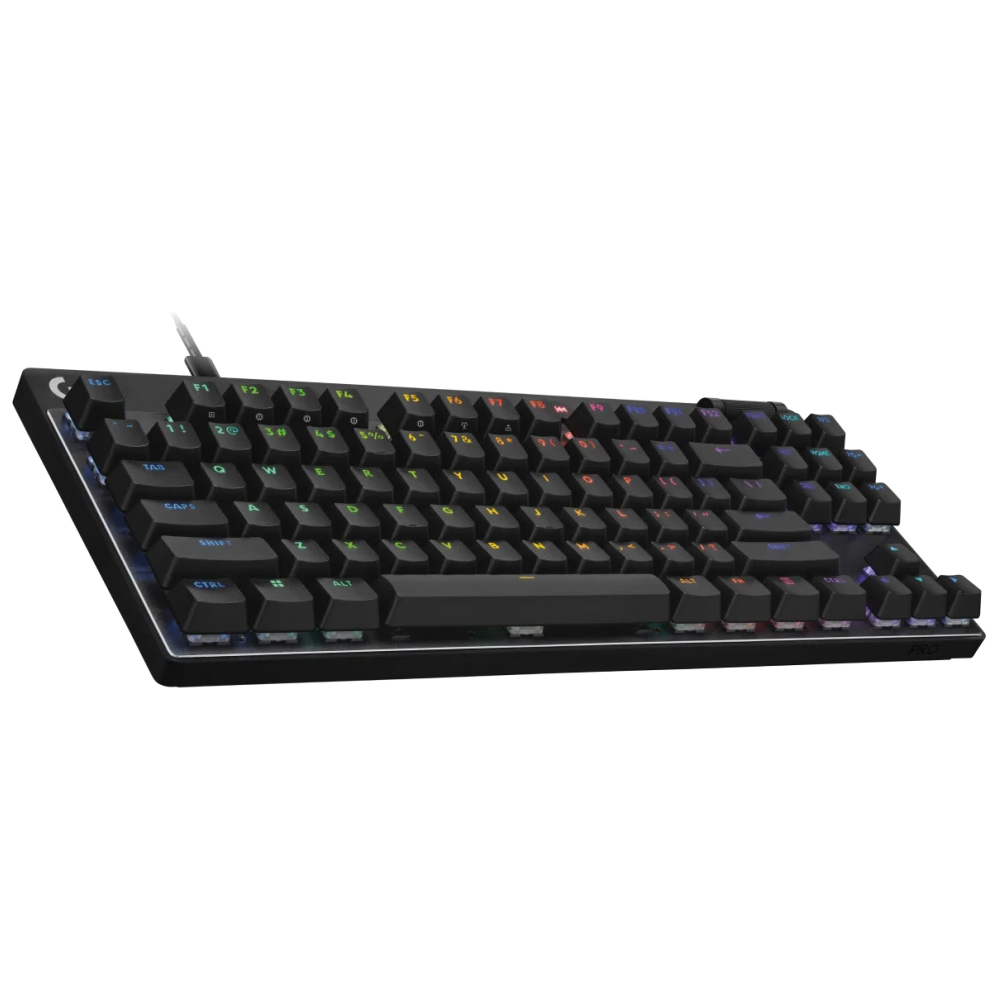 Teclado Gamer Magnético Logitech Pro X TKL Rapid Trigger USB / Red / Inglês - Preto (920-013131)