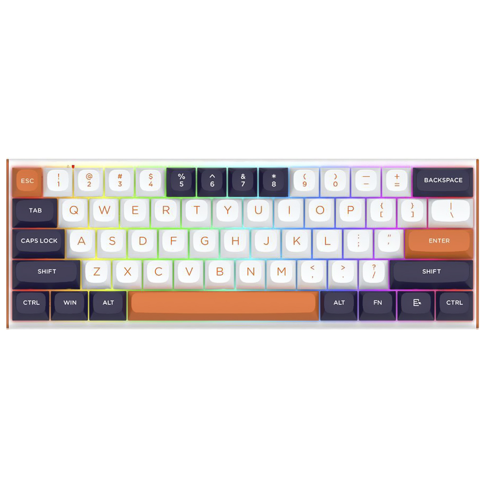 Teclado Gamer Magnetico Redragon FIDD K683WBO-RGB-M USB / Ingles - Branco