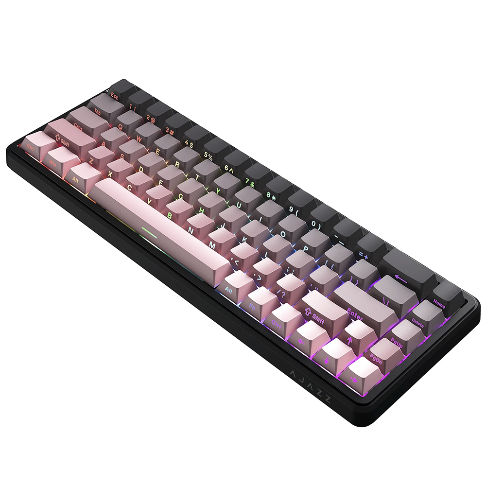 Teclado Gamer Mecânico Ajazz AK680 Max Nacodexx Mini USB / RGB / Inglês - Rosa (984686)