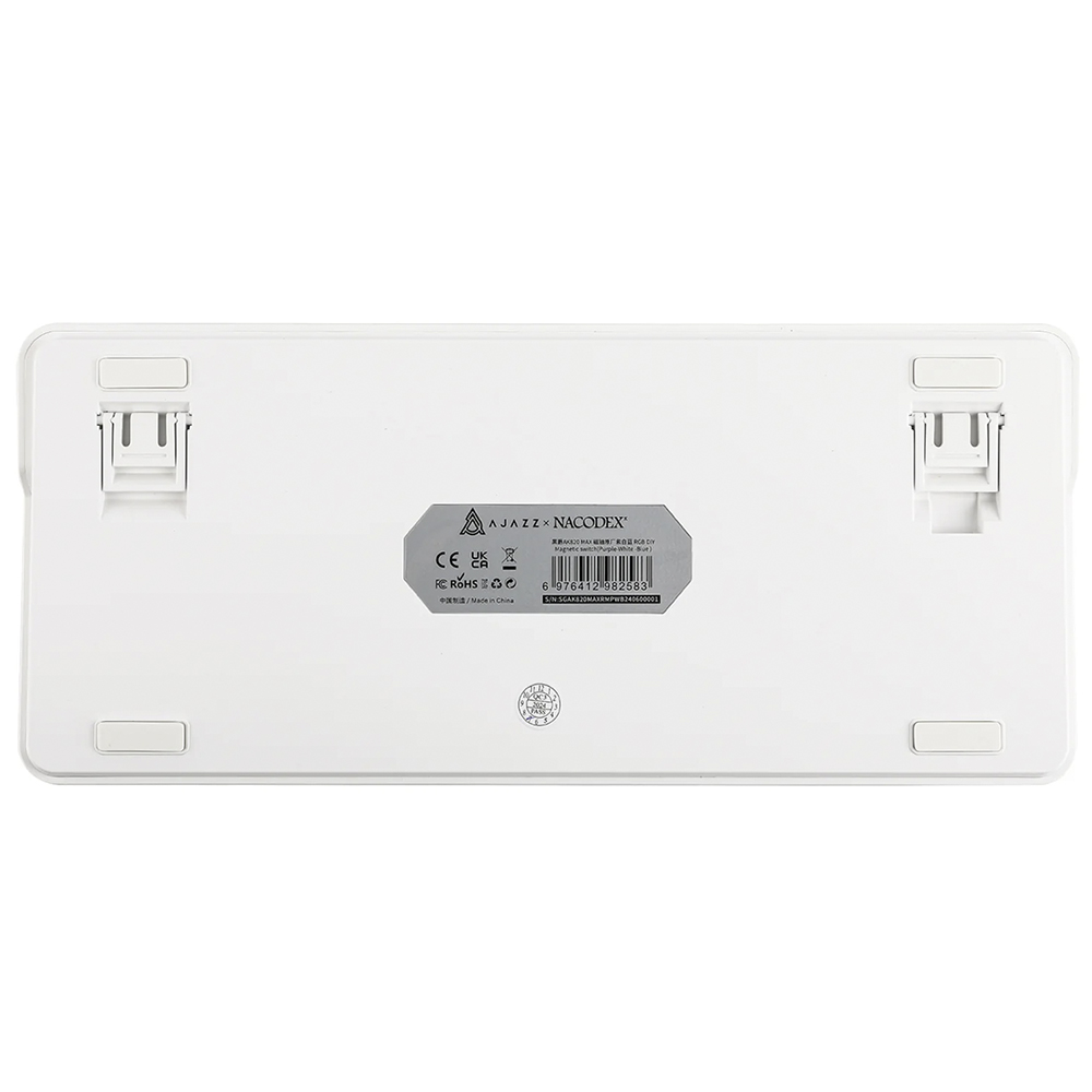 Teclado Gamer Mecânico Ajazz AK820 Nacodexx USB / RGB / Sea Salt / Inglês - Branco / Roxo (980190)