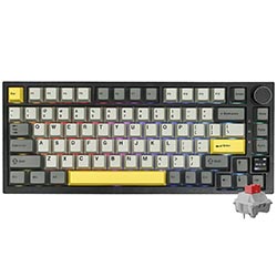 Teclado Gamer Mecânico Ajazz AK820 Pro Nacodexx Wireless / RGB / Flying Fish / Inglês - Preto / Cinza (980862)