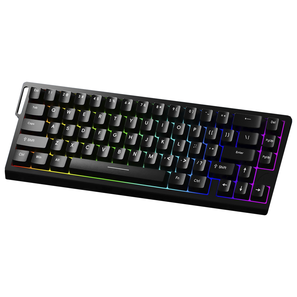 Teclado Gamer Mecânico Attack Shark X68HE USB / RGB / Inglês - Preto